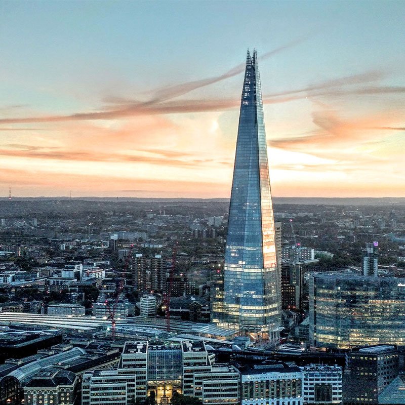 London skyline with Shard